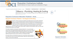 Desktop Screenshot of dupuytrens-contracture.com