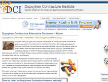 Tablet Screenshot of dupuytrens-contracture.com